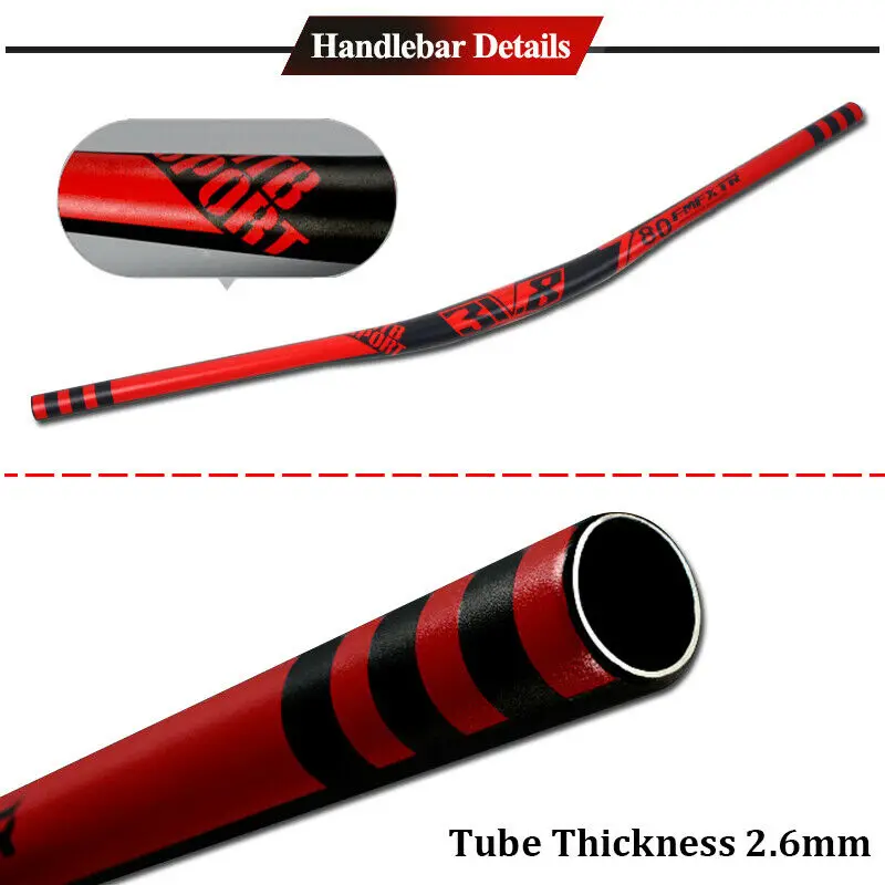 FMFXTR Mountain Bike Handlebar Extra Long 31.8*720/780mm Bicycle Handlebar Ultralight Aluminum Alloy MTB Bar Bike Part