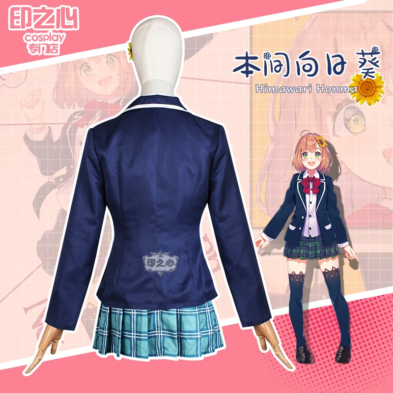 NIJISANJI Gamers Honma Himawari Virtual Idol Uniforms Cosplay Costume Free Shipping F