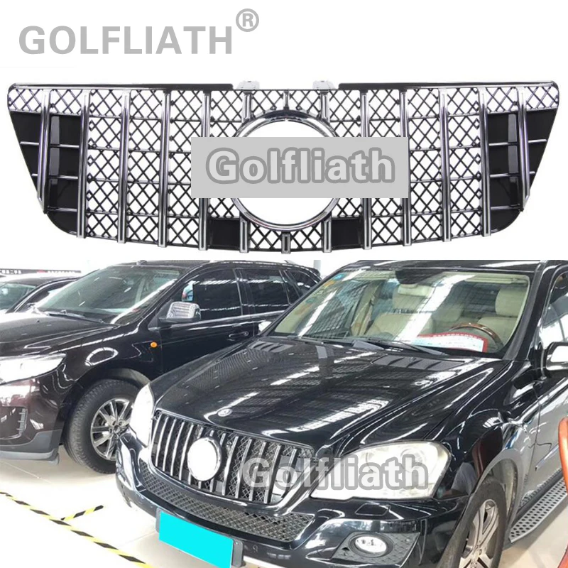 For Mercedes Benz ML Class W164 GT R grille Front Grille FOR ML class ML300 ML320 ML350 ml400 ML450 2009-2011