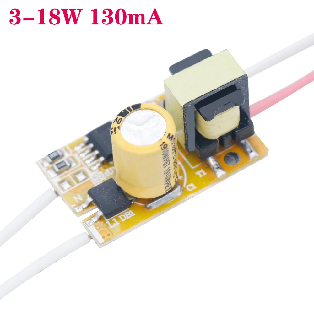 LED Driver 3-18W 115mA and 130mA Power Supply Constant Current DC30-160V Lighting Transformers For Fluorescent Tube T5 T8T 10