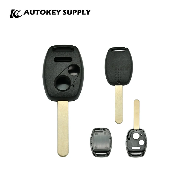 2005 - 2013 Voor Honda Remote Key Shell 3B W/ Chip Houder Autokeysupply AKHDS266