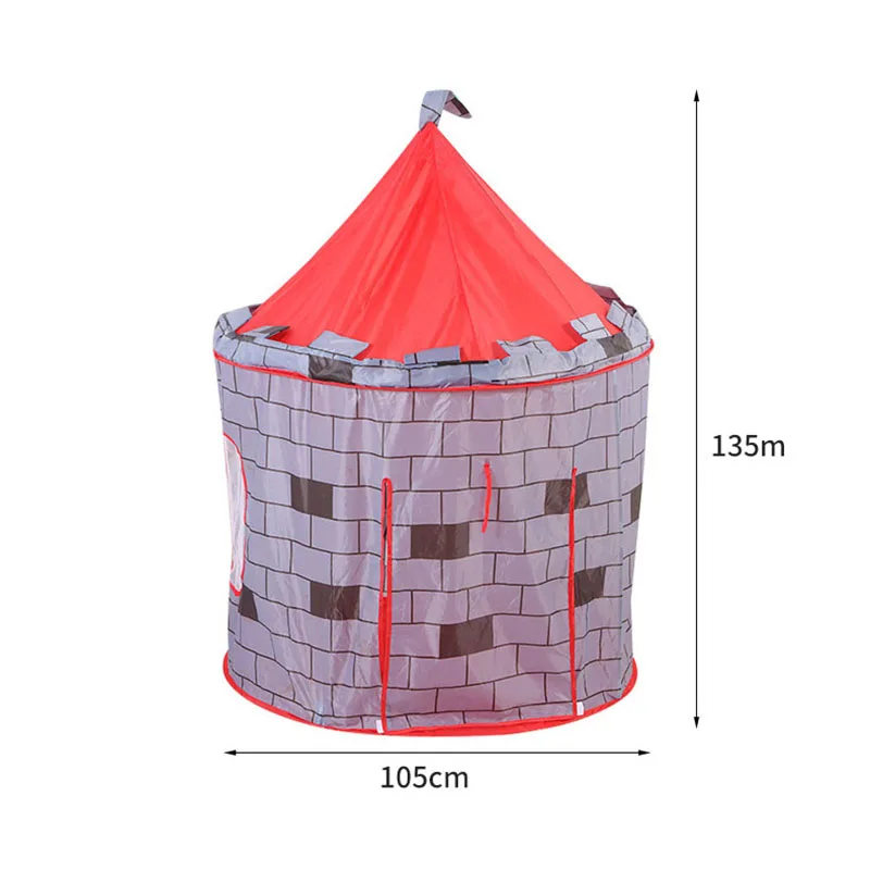 Tente de jeu pliable portable pour enfants, tente pliante pour enfants, maison de jeu Cubby pour garçons, cadeaux pour enfants, tente jouet d'extérieur, Tipi Prince, 105x135cm