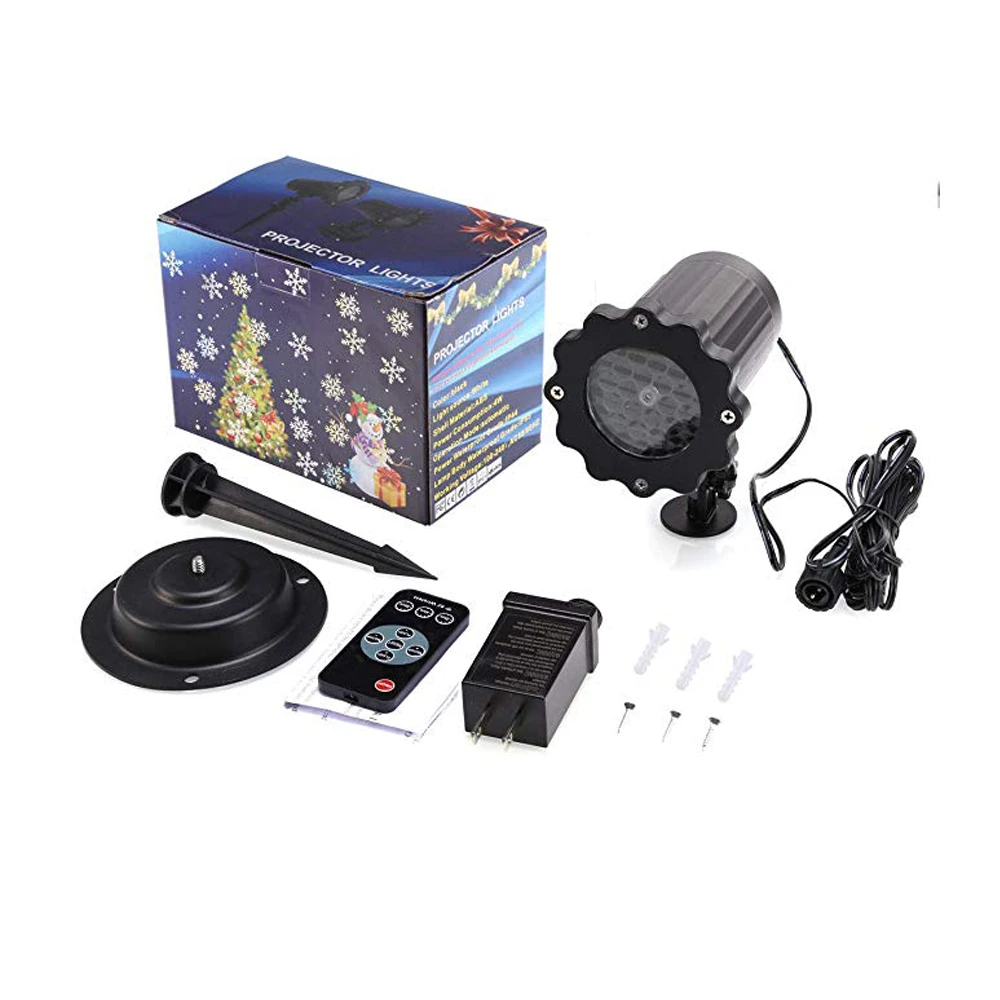 ตกแต่งคริสต์มาสเลเซอร์ปาร์ตี้ไฟโคมไฟสําหรับ Home Blizzard PROJECTION MINI Snow White Blizzard Highlight เลเซอร์โปรเจคเตอร์