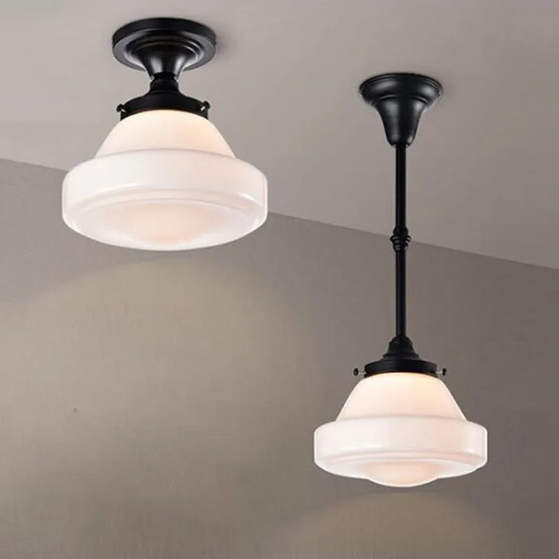 Imagem -04 - Luz Pingente de Vidro para o Quarto Cozinha Sala Estudo Lustre Teto Preto Industrial Pendurado Lâmpada Nordic Lâmpadas Iluminação Interior