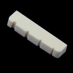 38mm BEIGE Slotted Bone Nut Replacement For 4-String Electric Bass Guitar