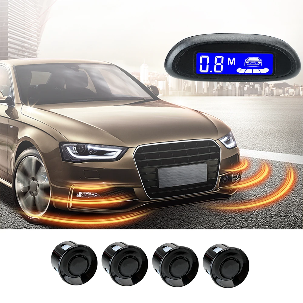 LCD Cars Parking Sensor Car Reversing Radar Buzzer Detector System Car Automatic Parktronic 12V DC Parking Sensor System