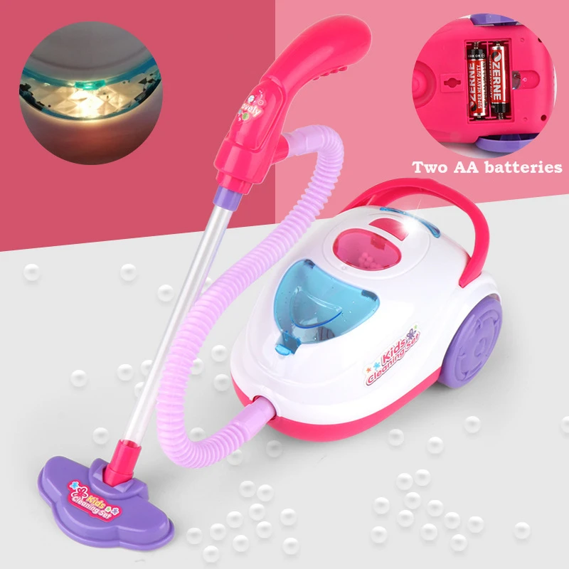 Simulation Children With Vacuum Cleaner Tool Girls Housekeeping Toys Hygiene Appliances Cleaners Furniture Pretend Play Toys