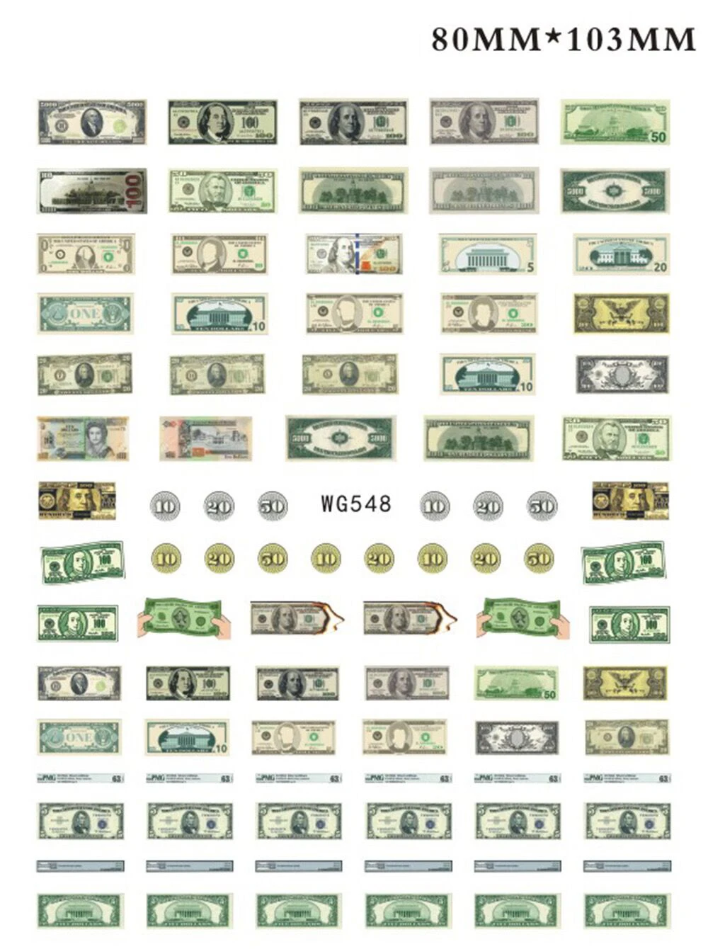 Autoenvolturas adhesivas 3D para uñas, adhesivos para manicura, calcomanías para salón de belleza, 1 piezas