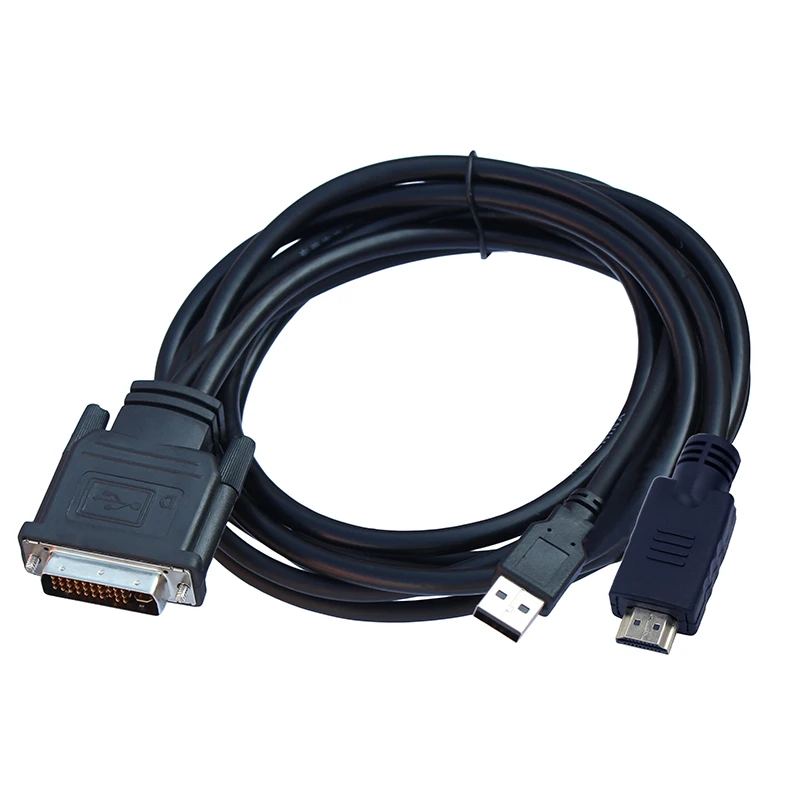 DVI M1-DA 30+5 pin to HD-compatible Cable Dual link+ USB Projector cable 1.7m