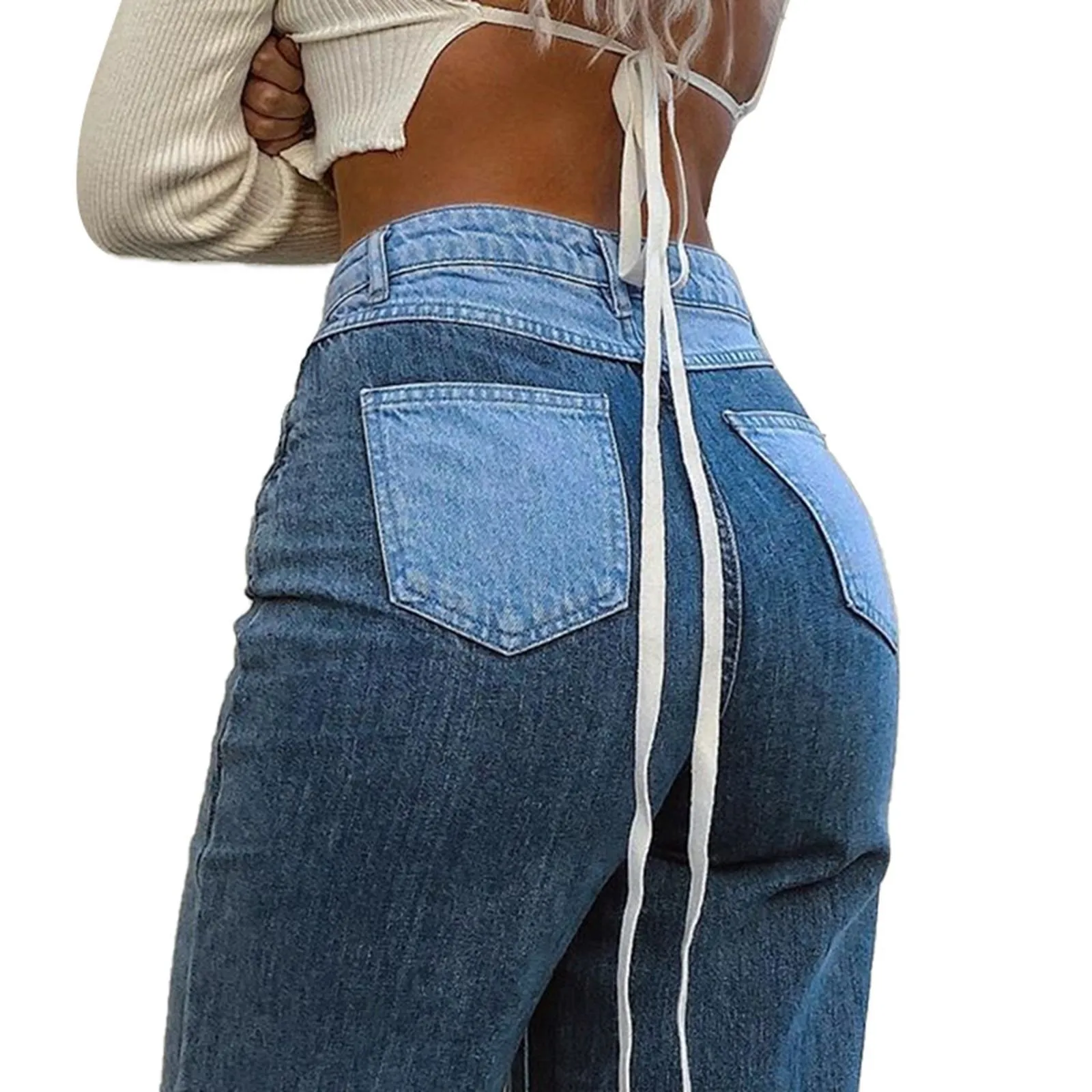 Women Summer Pants Sexy Jeans High Waist Slim Tie-dye Shorts Women Big Pockets Loose Denim Boyfriend Trousers Streetwear Jean