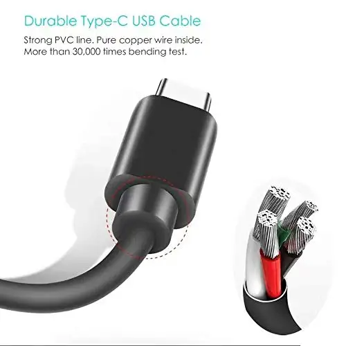 استبدال USB نوع C كابل شاحن كابل شحن ل Xbox سلسلة S/X و Xbox النخبة وحدة تحكم لاسلكية سلسلة 2 (6.6 قدم)