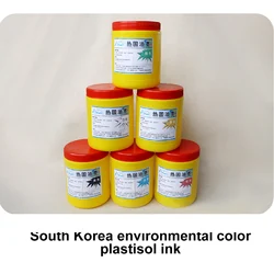 1000G/Bottle South Korea Quality Environmental Color Plastisol Ink Screen Printing T Shirt