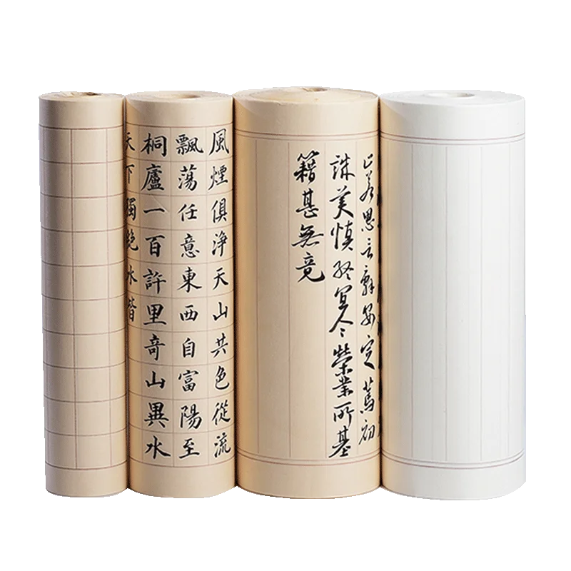 Chinese Calligraphy Paper with Grids Half Ripe Xuan Paper Thicken Chinese Bamboo Pulp Xuan Paper for Beginner Riisipaperi