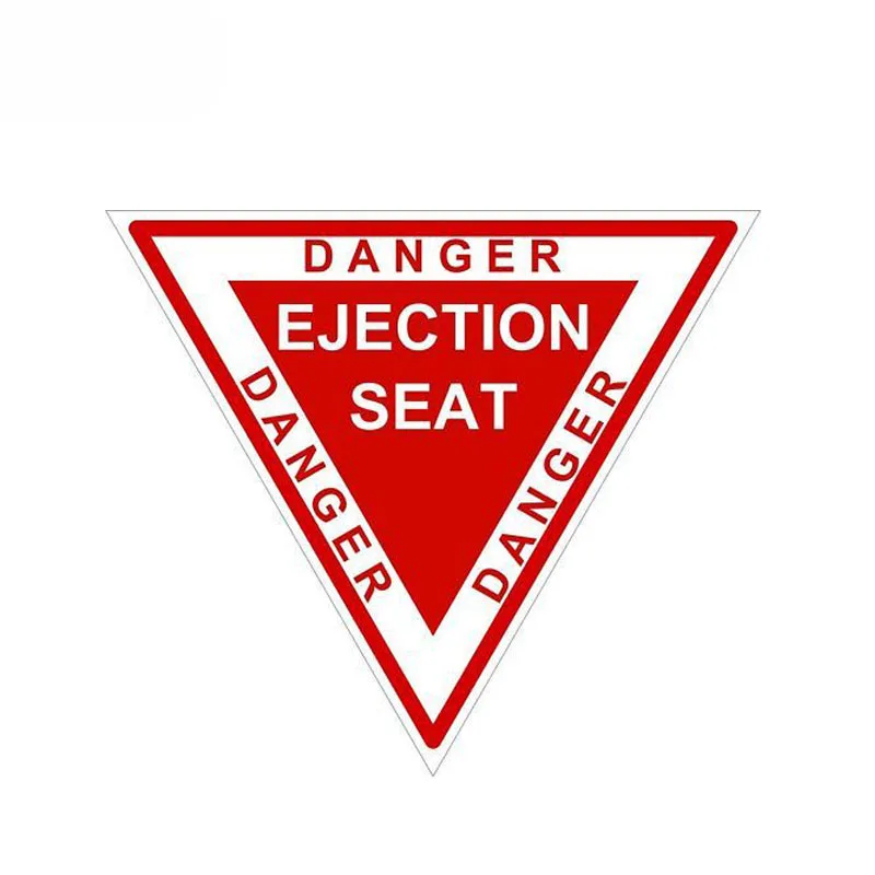 

Wanring мотоциклетный шлем EJECTION SEAT Danger автомобильная наклейка ПВХ водонепроницаемые наклейки украшение для стайлинга автомобиля 10,5 см * 9 см
