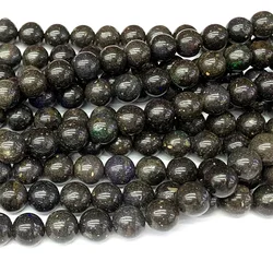 Veemake Black Opal Natural Genuine Necklace Bracelets Earrings Ring Loose Round Gemstones Women's Beads For Jewelry Making 06895