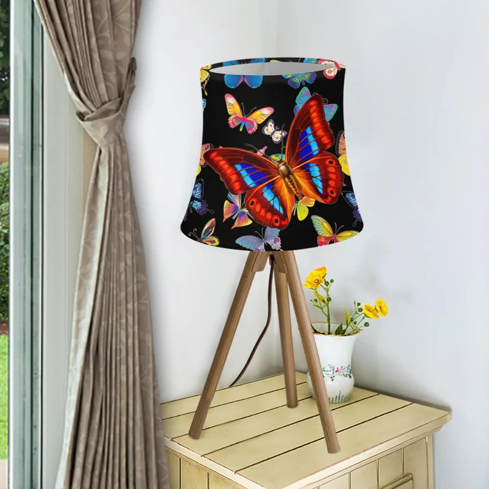 Print Butterfly Light Shade Anime Cylinder Lampshade Modern Light Shade for Table Lamp/ Wall Lamp/Floor Lamp Lamp Shade 2 Size