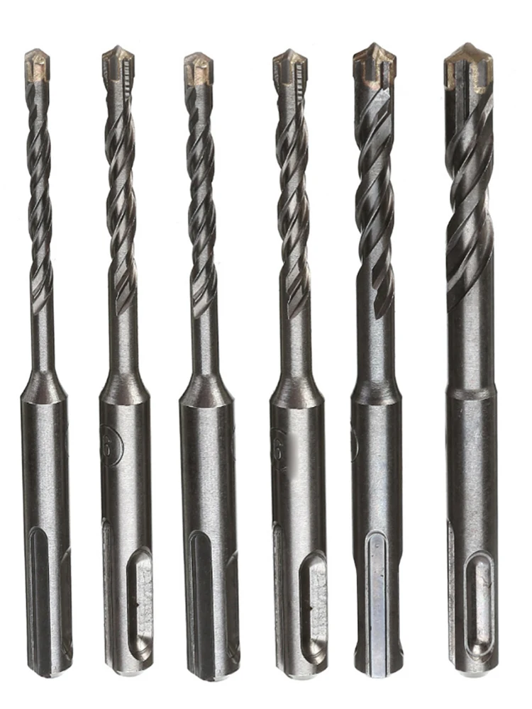 Juego de brocas para mampostería, vástago SDS Plus para martillo eléctrico, Punta cruzada de carburo de tungsteno, 110mm, 1 unidad