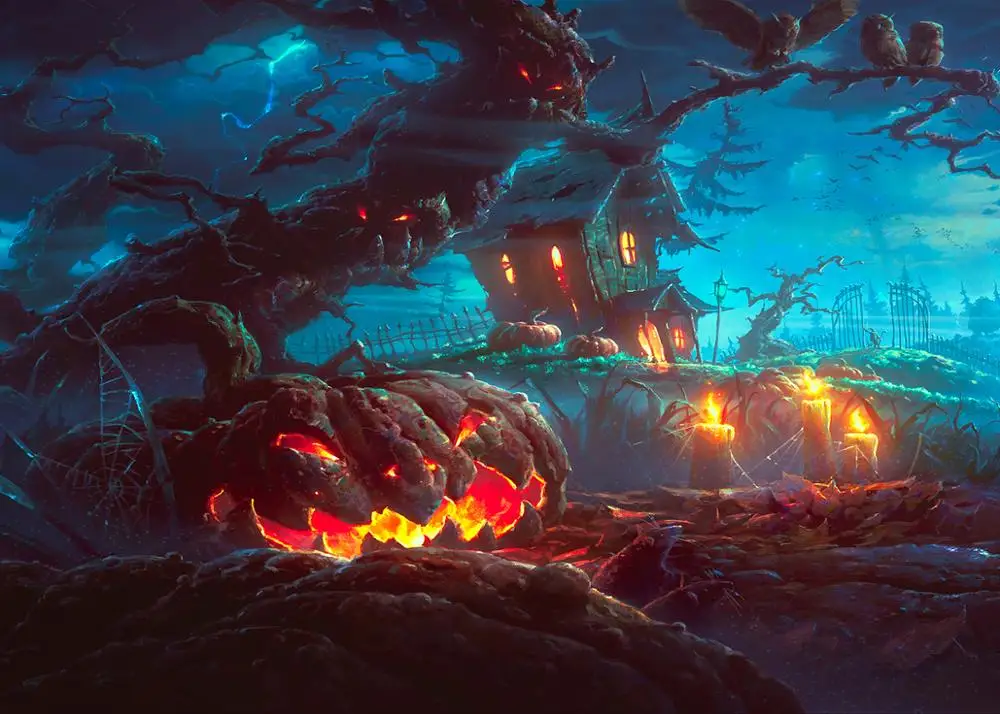 Capisco Halloween dynia tło nawiedzony cmentarz duch las Bat fotografia tło dekoracje świąteczne rekwizyty sesji zdjęciowej