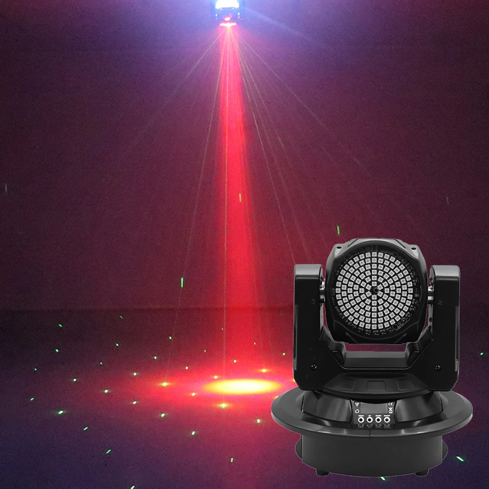 O lado dobro mini conduziu a luz movente da fase 4x10w rgbw 4in1 da lavagem e do feixe da cabeça e do laser para a decoração do natal do casamento