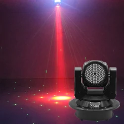 O lado dobro mini conduziu a luz movente da fase 4x10w rgbw 4in1 da lavagem e do feixe da cabeça e do laser para a decoração do natal do casamento da festa