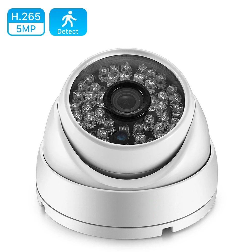 ANBIUX HD 4MP 2K H.265 Surveillance IP POE Camera Dome Indoor Security Home Camera Metal Motion Detection Alarm