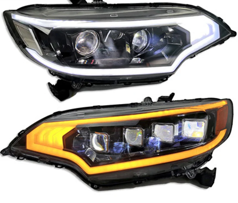 Osmrk HID LED headlight assembly daytime running light with turn signal for Honda fit GK5