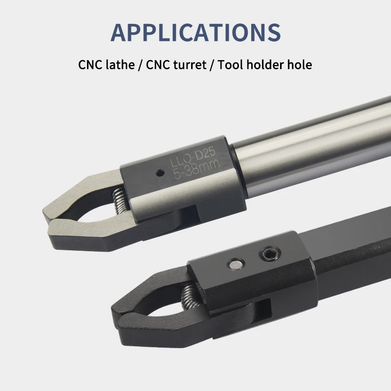 Imagem -02 - Extrator Automático Llq-w16 20 25 32 Llq-d20 25 32 Alimentador Cnc Duas Garras Sqaure Barra Redonda Extrator Clipper Back-pull Tornos Extrator