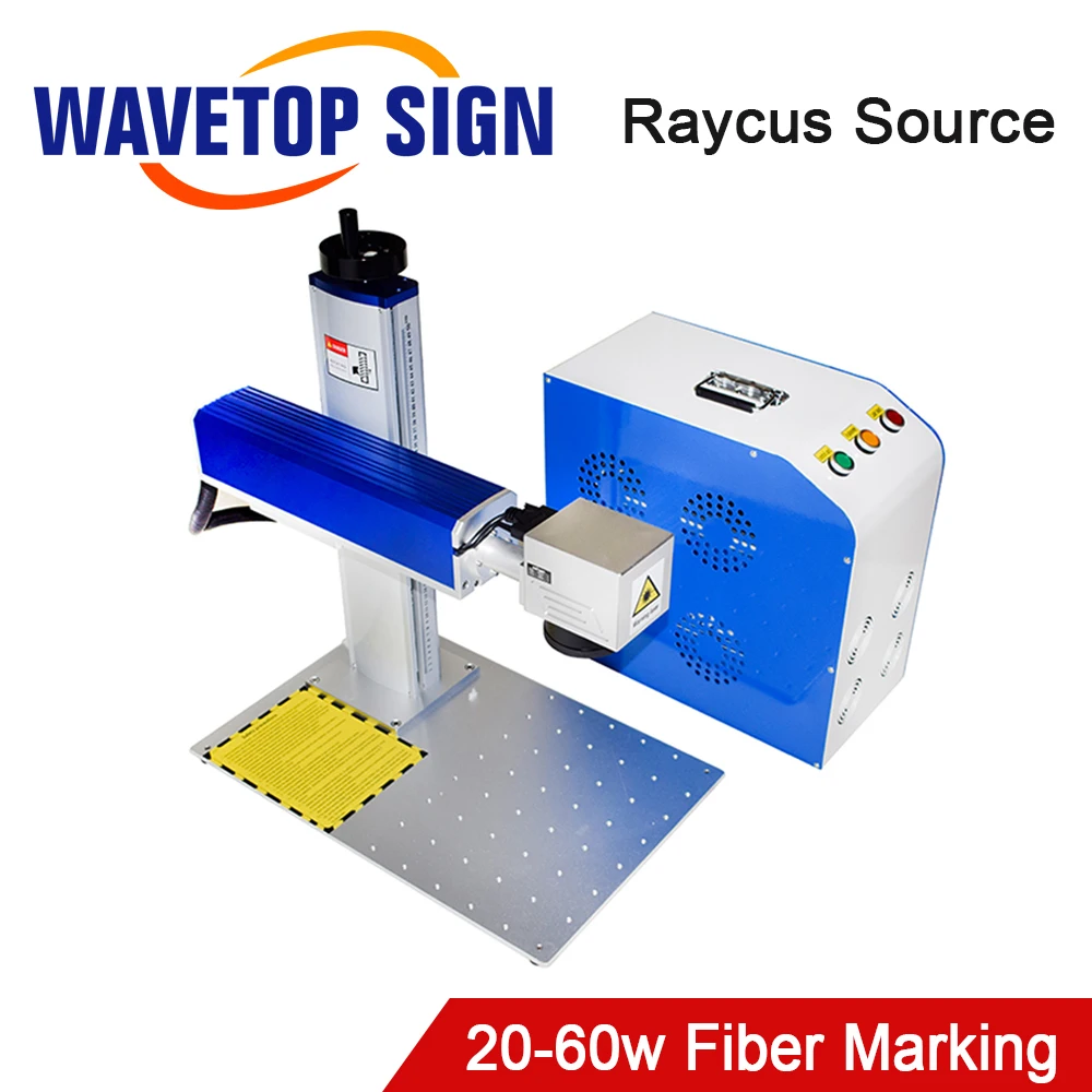 

WaveTopSign 20-60W Split Type Волоконный лазерный маркиратор Raycus Волоконный лазерный источник и карта управления JCZ V4 SG7110 Gavo Head Set