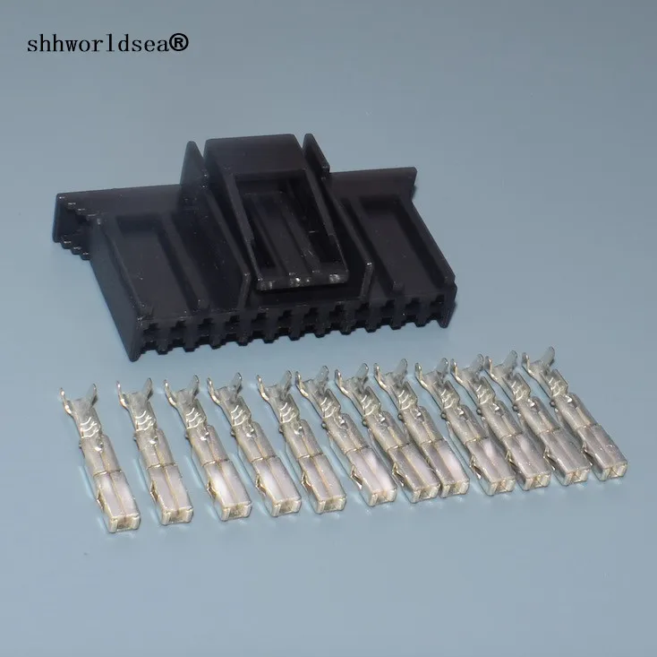 Shhworldsea 12 Pin plastic housing plug 12p  wire harness connector 211 PC122S0017 211PC122S0017 With Terminal Pins