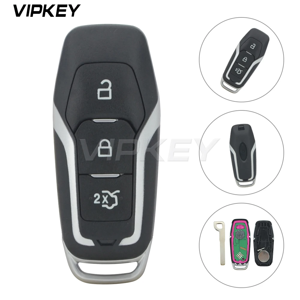 Remotekey DS7T-15K601-DB 1941607 Smart Key 3 Button 433Mhz HITAG-Pro ID49 Chip For Ford New Mondeo Galaxy S-Max Edge