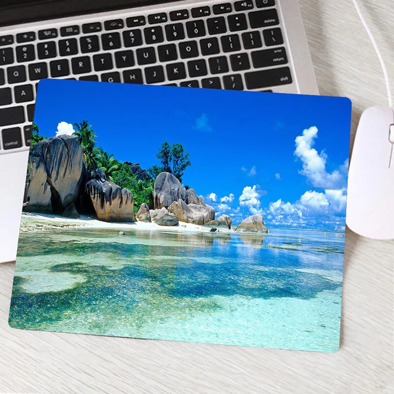 

Coconut Palm Beach Cool Customized gaming MousePads Computer Laptop Anime Mouse Mat Gamer Speed Mice Retail Small Mousepad