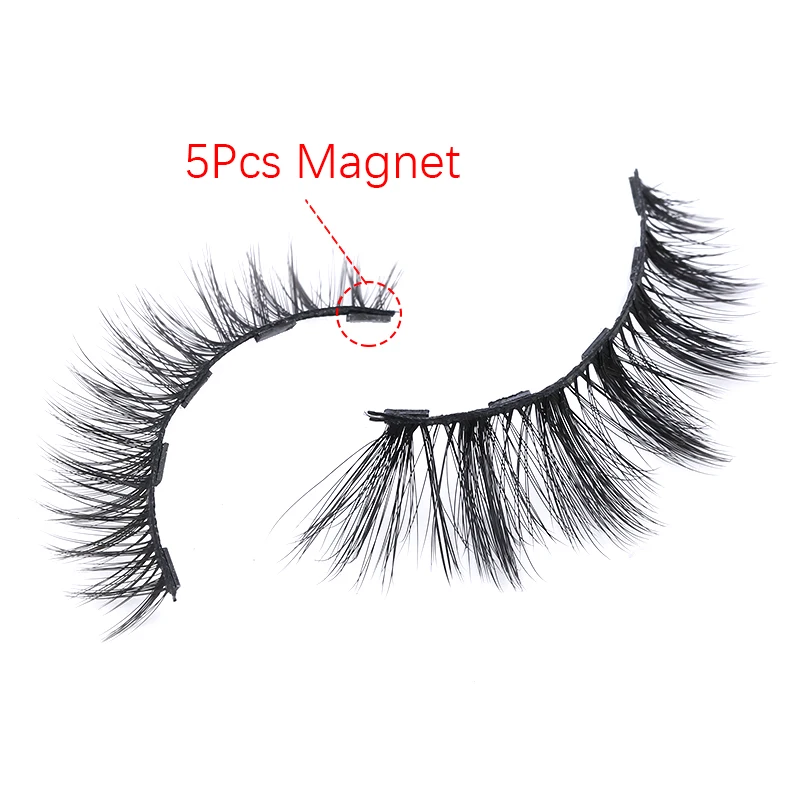 Magnetic Eyelashes 3D False Mink Eyelashes Magnet Magnetic False Eyelashes Professional Women\'s Makeup Tools