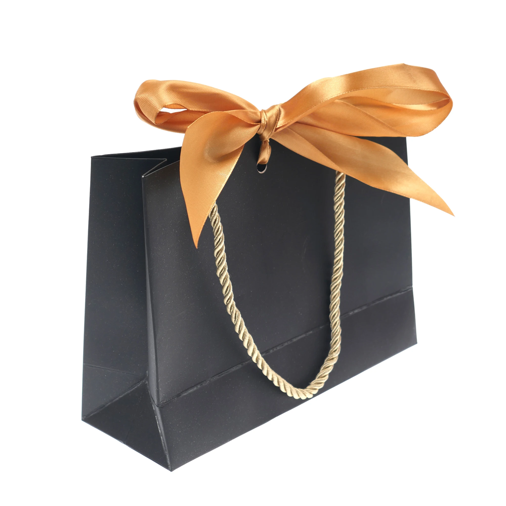 Sacchetti regalo con manici carta bomboniera borsa fiocco nastro gioielli imballaggio compleanno matrimonio laurea celebrazione regalo Wrap