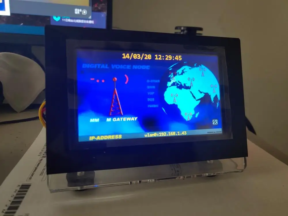 

By BI7JTA Duplex MMDVM UHF VHF UV Hotspot For P25 DMR YSF DSTAR NXDN + Raspberry Pi 3B + Acrylic Case + 3.2/4.3 inch Nextion LCD