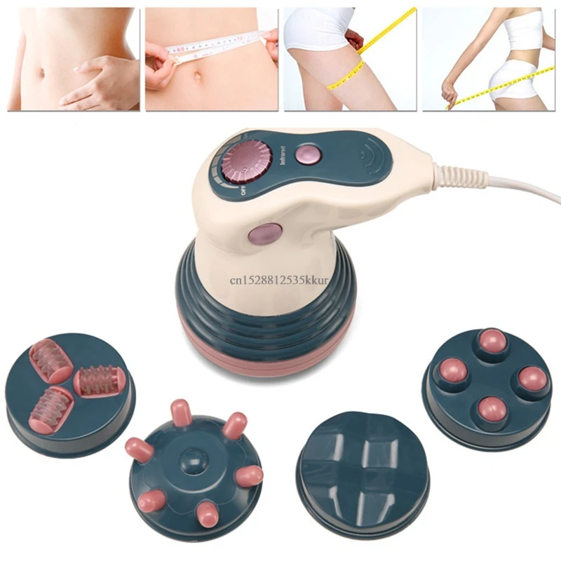 4 In 1 Electric Infrared Body Massager Tool Weight Loss Anti Cellulite Slimming Beauty Machine Back Health Massage Relaxation