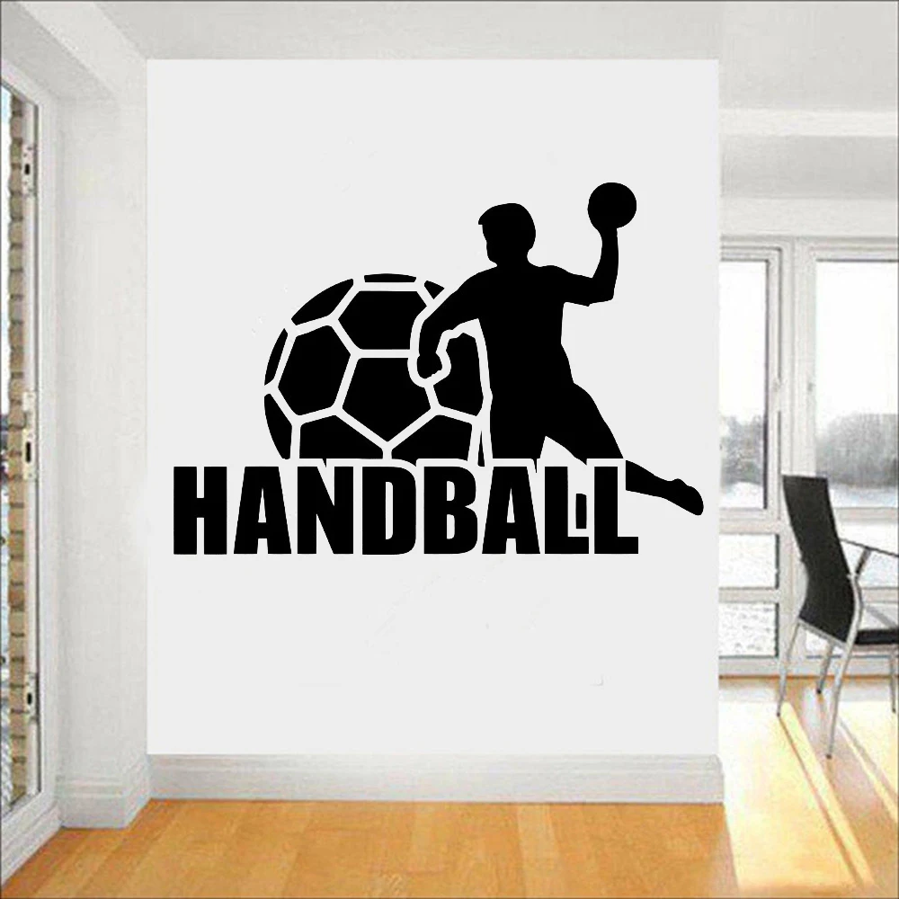 Handball Wall Decal Ball Sports Art Home Decoration Boys Playing Room Vinyl Nursery Interior Wall Stickers Exercise Room Y838