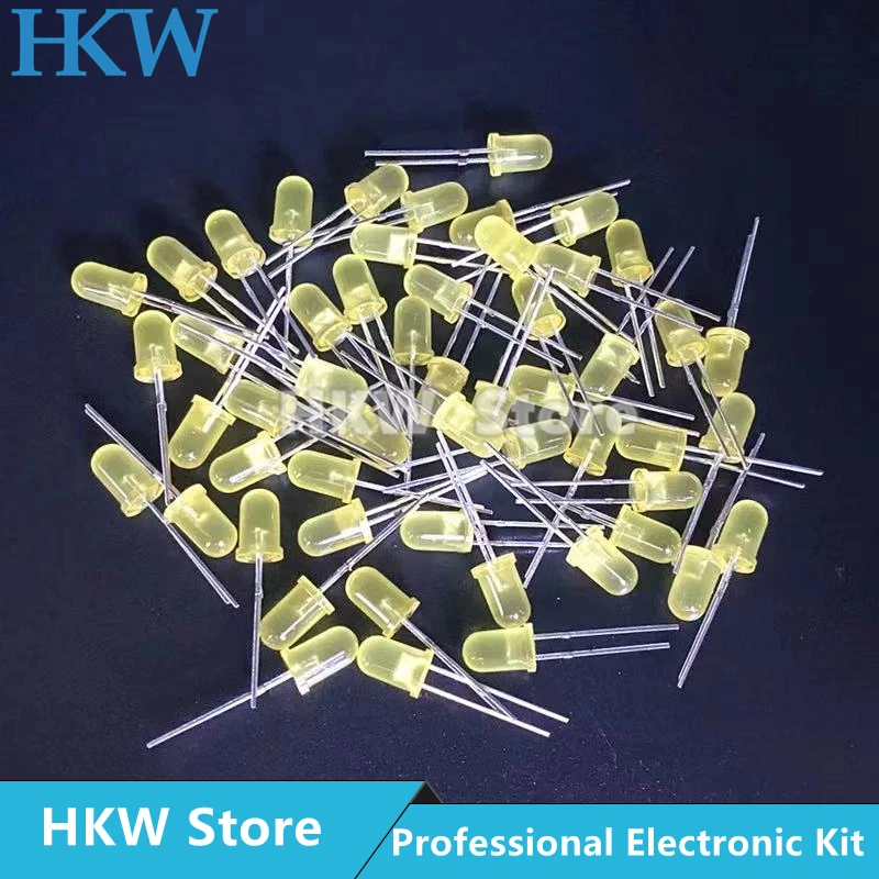 100pcs 3mm LED Diode 3 mm Assorted Kit White Green Red Blue Yellow Warm white DIY Light Emitting Diodes F3