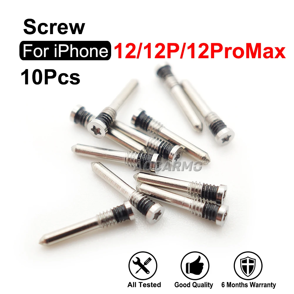 10Pcs For iPhone 12 / 12 PRO / 12Pro Max Bottom Screws Replacement Parts