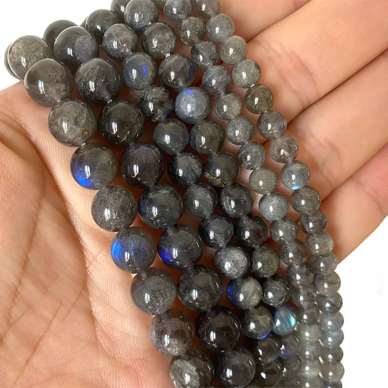 Fine 100% Natural Stone AAA Blue Light Labradorite Round Gemstone Beads For Jewelry Making DIY Bracelet Necklace 6/8/10MM