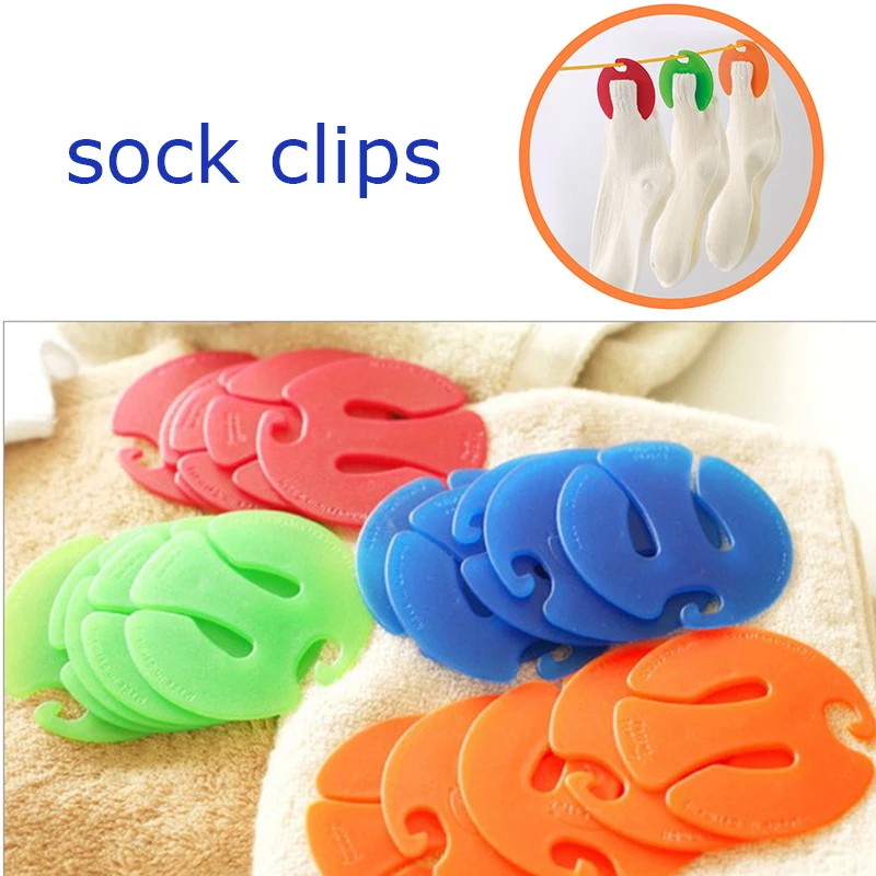 

Sock Clips Sock Holder Rings Sock Organizers Sorters Locks Clips ​Clothes Pegs Sorters Holders Multipurpose Small Clothespins