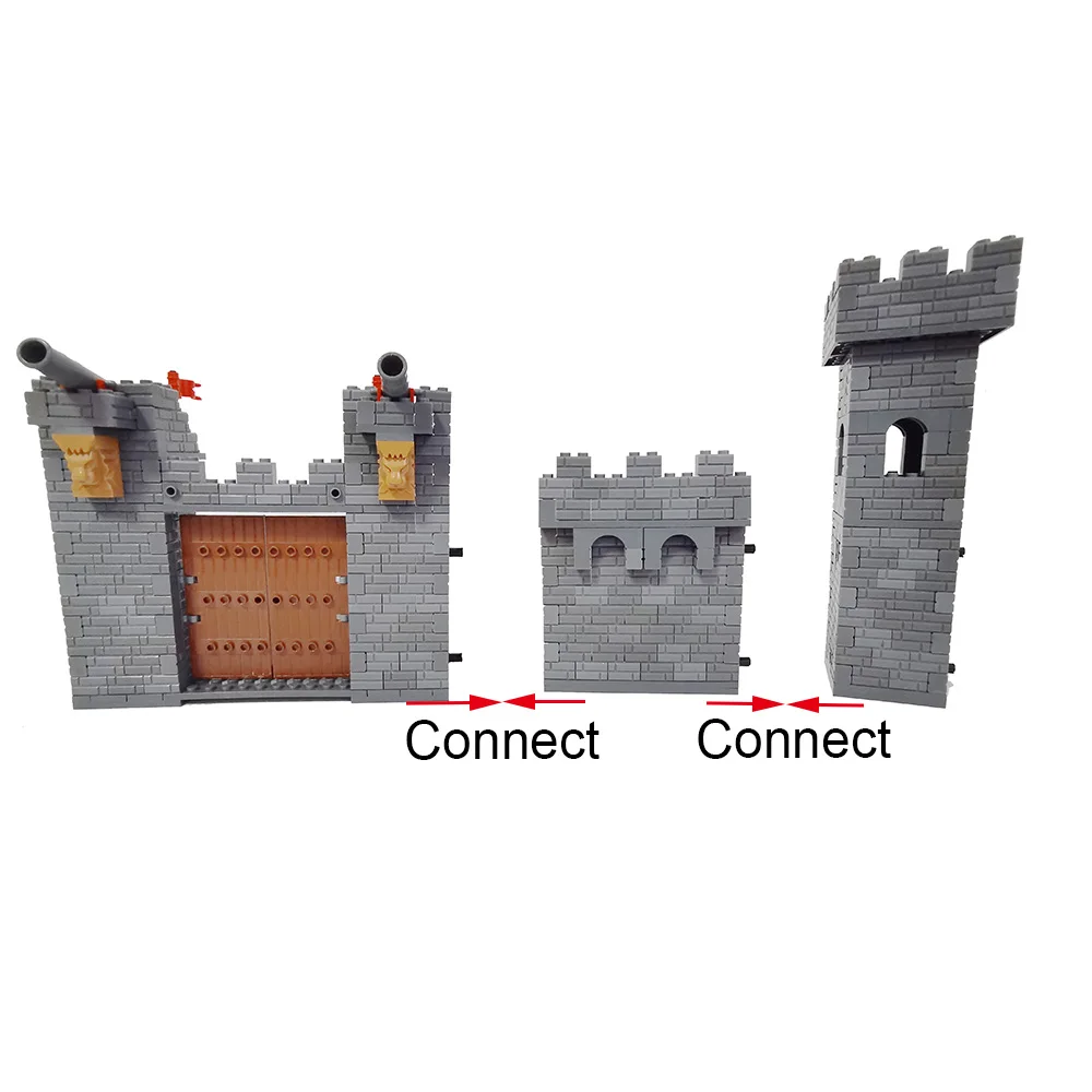 Gebäude Block DIY Festung Festung Hochburg Große Befestigten Burg bildungs Bricks Spielzeug Für Jungen Geschenk – Detail 5