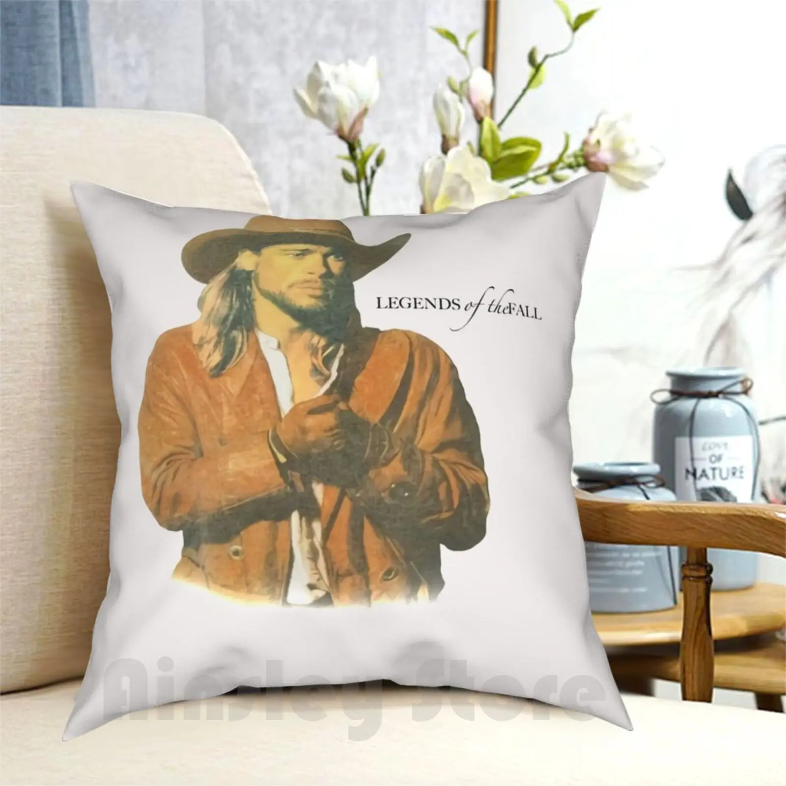 1994 Legends Of The Fall Stanley Desantis Brand Brad Pitt Pillow Case Printed Home Soft Throw Pillow Movies Like Legends