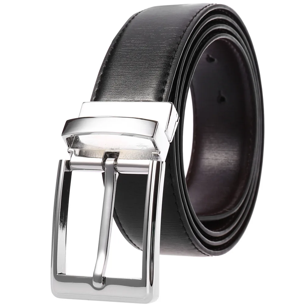 Personalized Mens Gold Pin Buckle Leather Belt Custom Engraved Split Leather Belt Waistband Perforated Lettering Logo Belts Gift