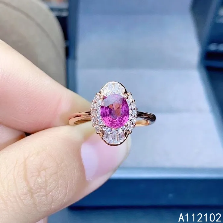 KJJEAXCMY fine jewelry 925 sterling silver inlaid natural garnet ring vintage girl's ring Anniversary, Giftsupport test
