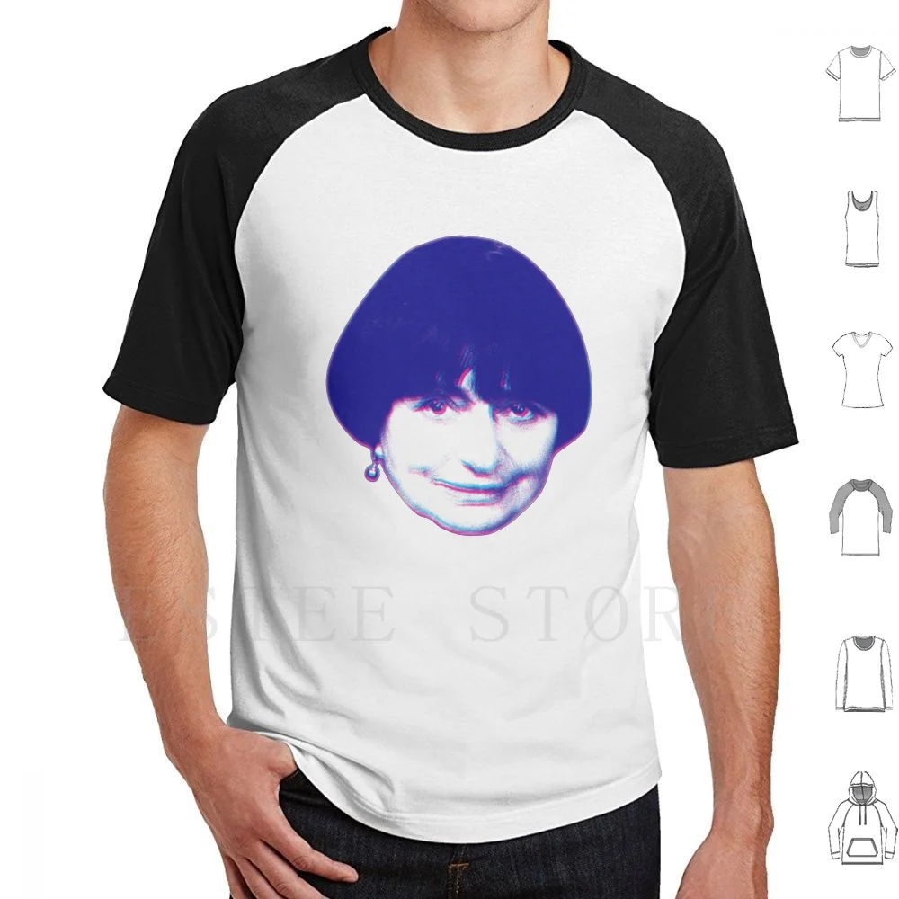Varda T Shirt Print Cotton Agnes Varda Feminist Director Film Cinema French Cult Movie Face Head Non Nouvelle Vague Filmmaker