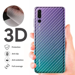 5Pcs Back Carbon Fiber Film For Huawei P30 Pro P20 P40 P50 P Smart Z 2019 Mate 20 Honor 10 Lite 9 9X 8X Matte Screen Protector