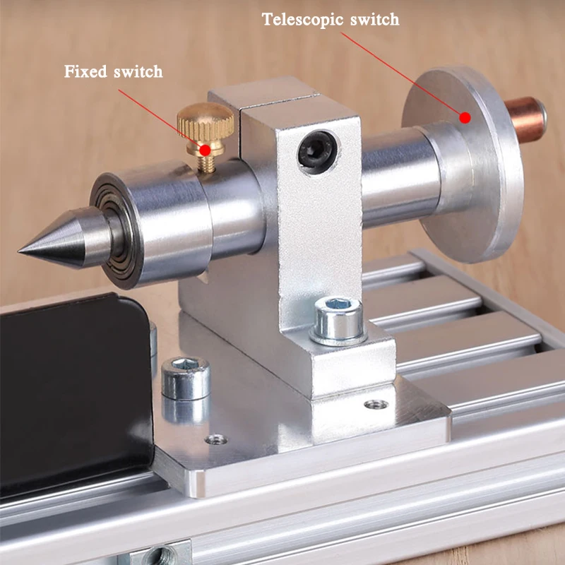 Imagem -04 - Mini Máquina de Torno para Marcenaria Ferramenta de Mini Máquina Multifuncional para Torno e Polimento