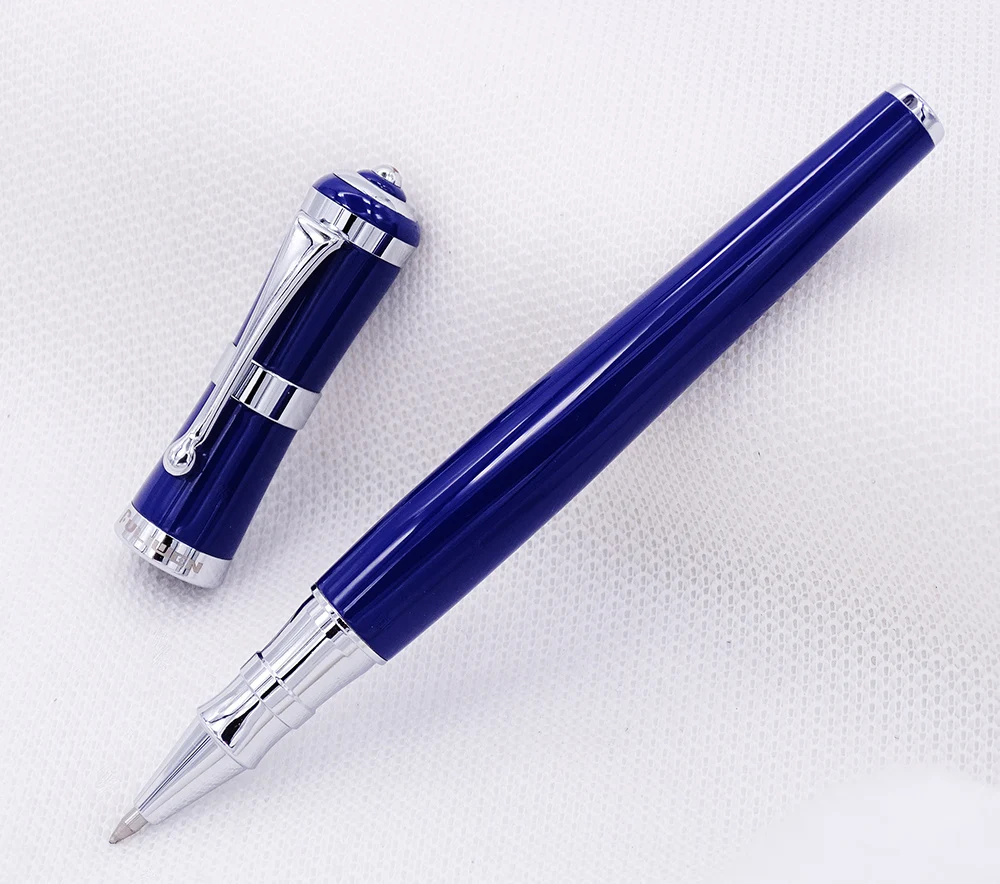 Fuliwen 2051 Metal Rollerball Pen, Fresh Fashion Style Fine Point 0.5mm Beautiful Colors for Office Home School, Men and Women