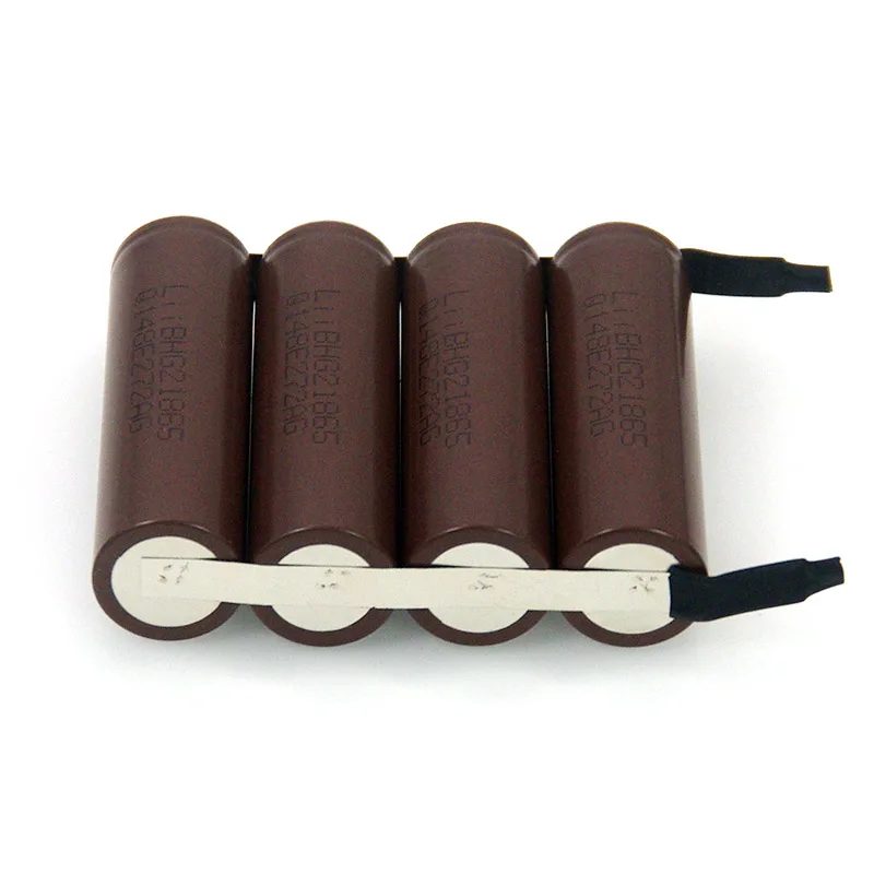 3.7V 1S 12000MAh HG2แบตเตอรี่ลิเธียมไฟLEDตกปลาลำโพงบลูทูธ4.2Vบัดกรีนิกเกิลแผ่นDIYแบตเตอรี่