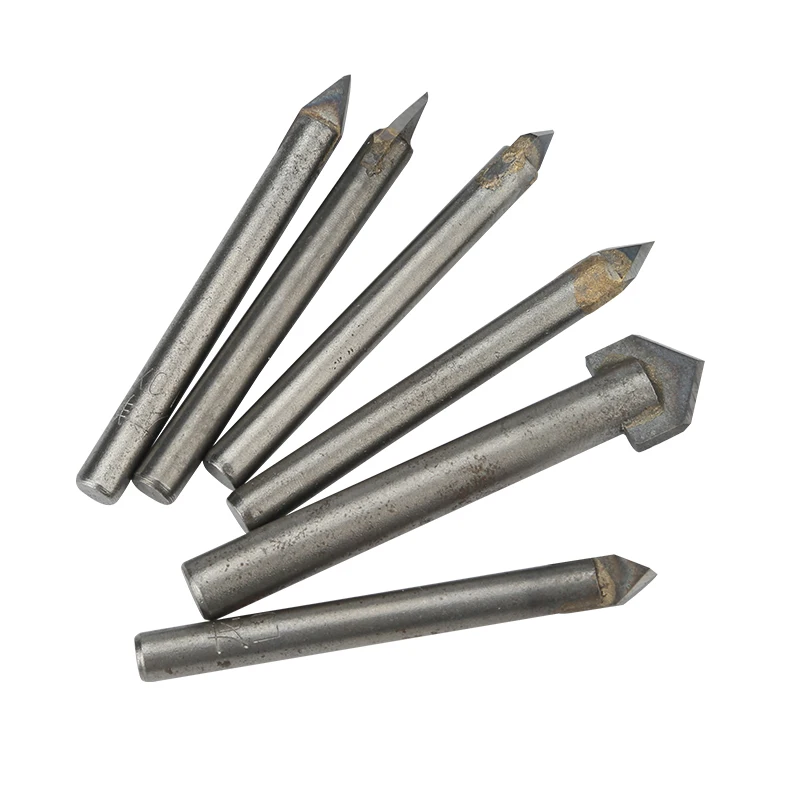 V Milling Cutter Head Carbide End Mill CNC Stone Tool 3D Letter Carving Cutter Head Marble Stone Milling Engraving Blade